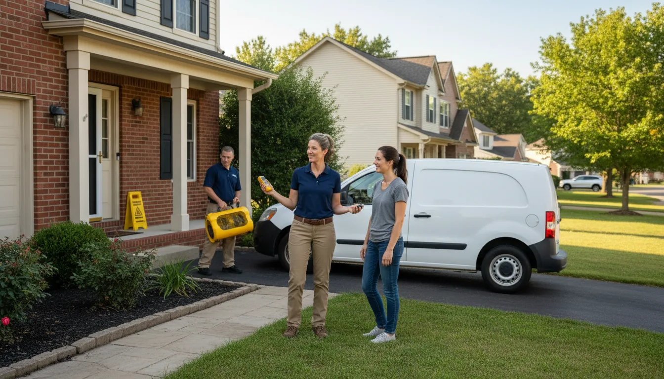 Residential water damage restoration in Three Lakes, WI